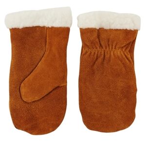 Split Leather Work Gloves Mittens Fleece Lined Insulated Winter Farm Outdoor